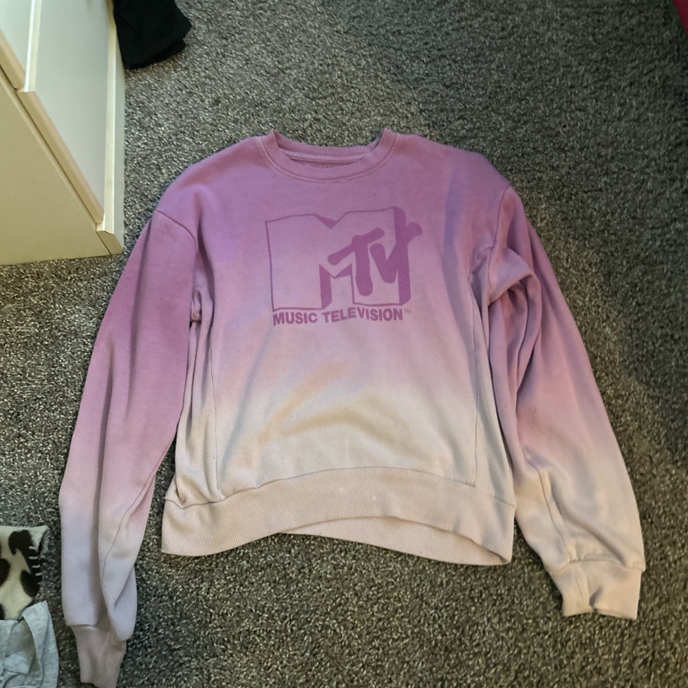 MTV Women's Gradient Purple Sweater